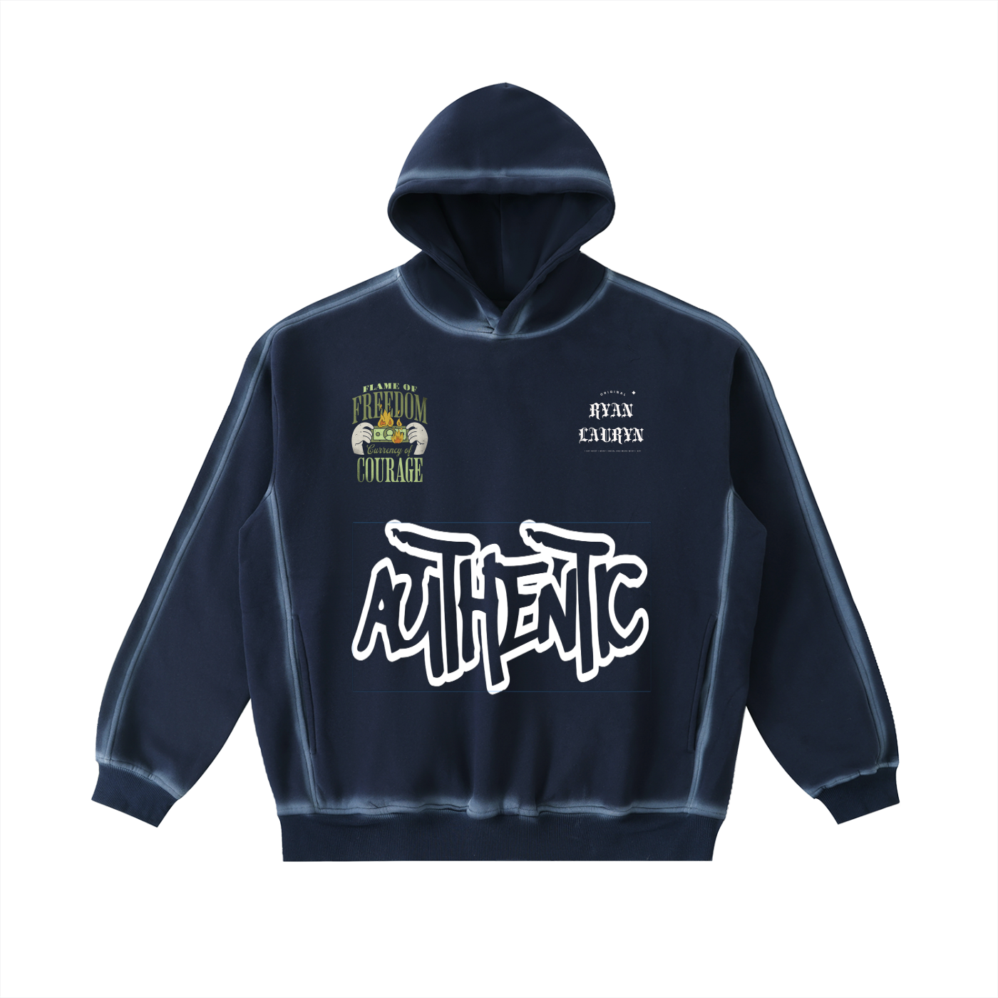 Ryan Lauryn Sunfaded Edge Fleece Hoodie