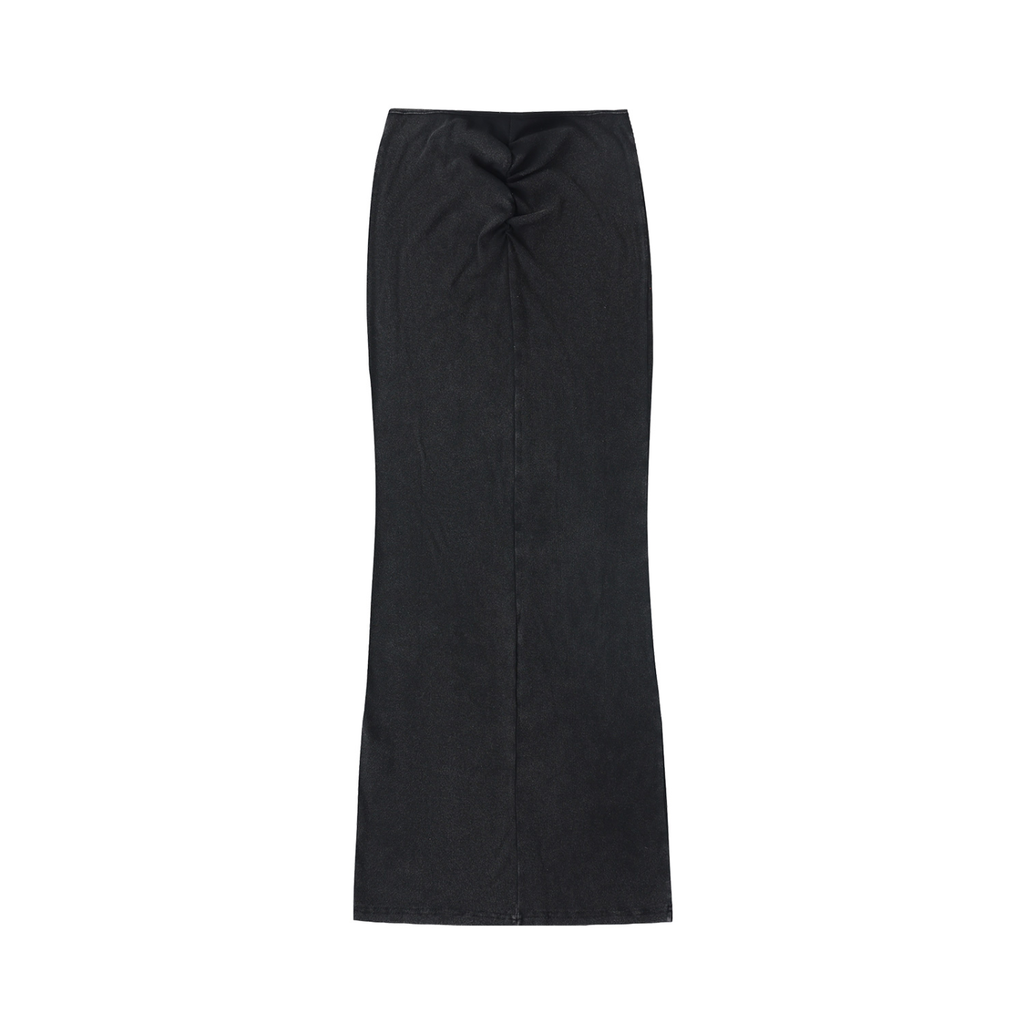 Ryan Lauryn Dyed Washed Drawstring Maxi Skirt