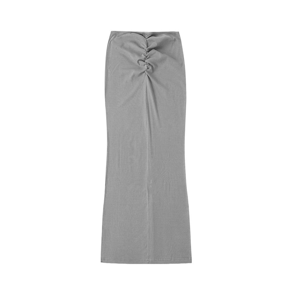 Ryan Lauryn Dyed Washed Drawstring Maxi Skirt