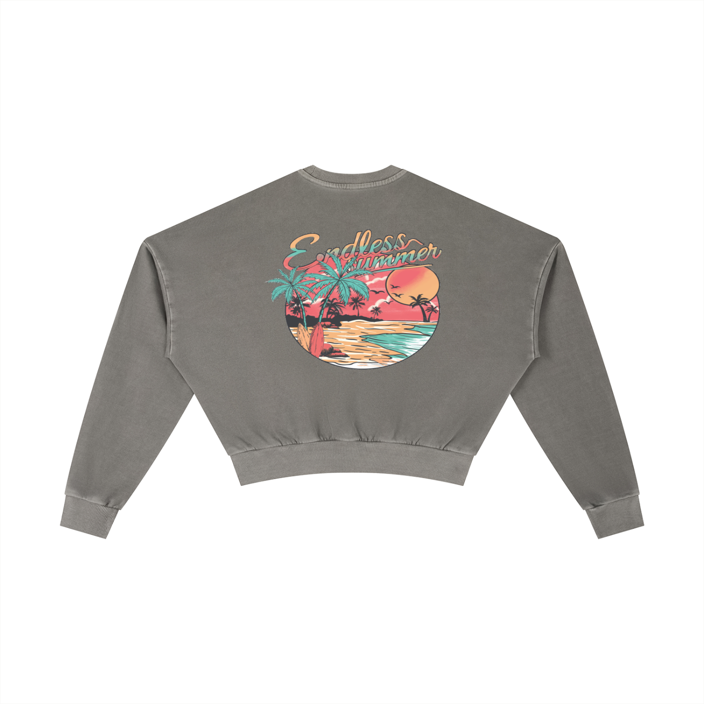 Ryan Lauryn Vintage Washed Cropped Sweatshirt