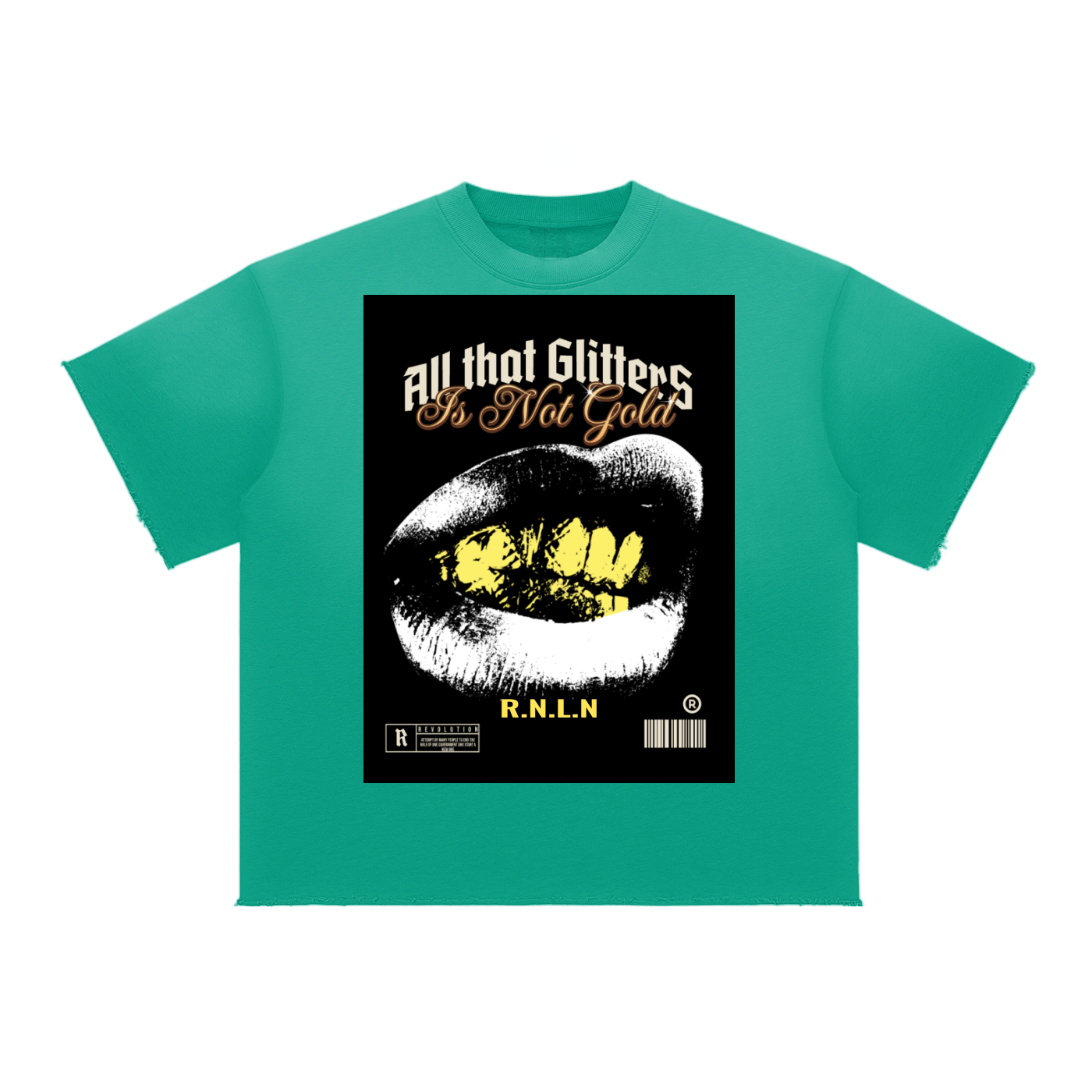 Ryan Lauryn Sun Fade Raw Edge T-Shirt