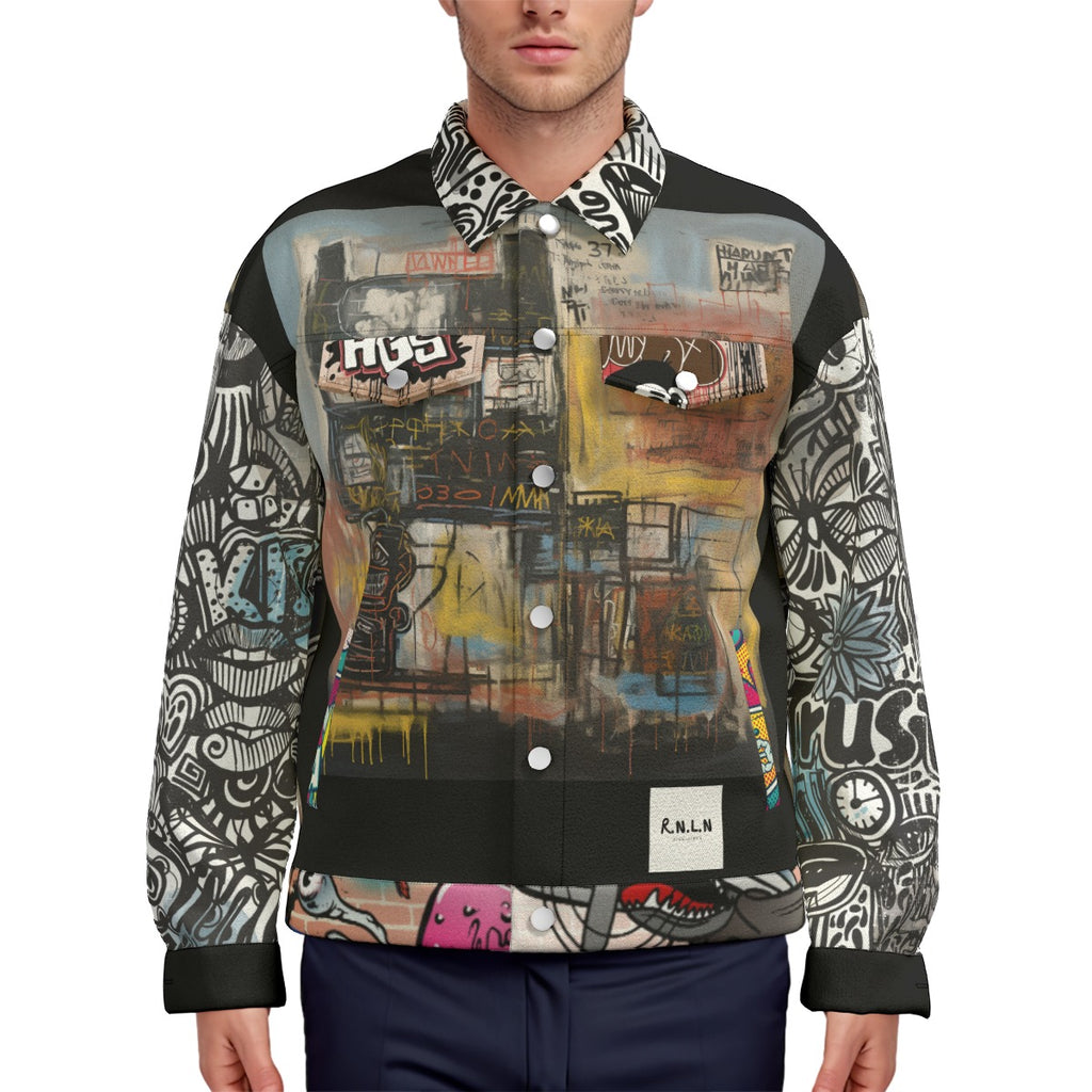 Ryan Lauryn Soulful Art Unisex Lapel Jacket | 245GSM Cotton