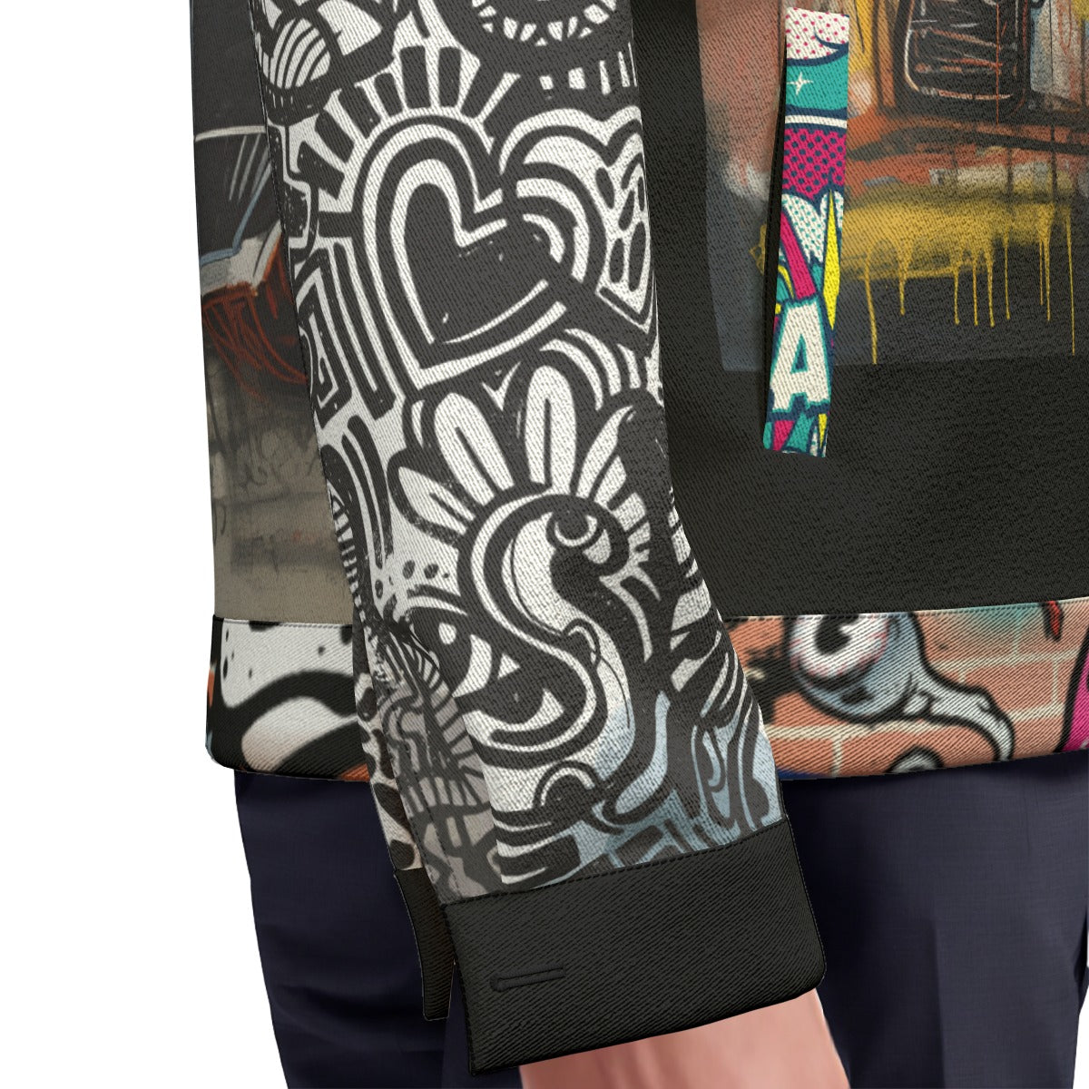 Ryan Lauryn Soulful Art Unisex Lapel Jacket | 245GSM Cotton