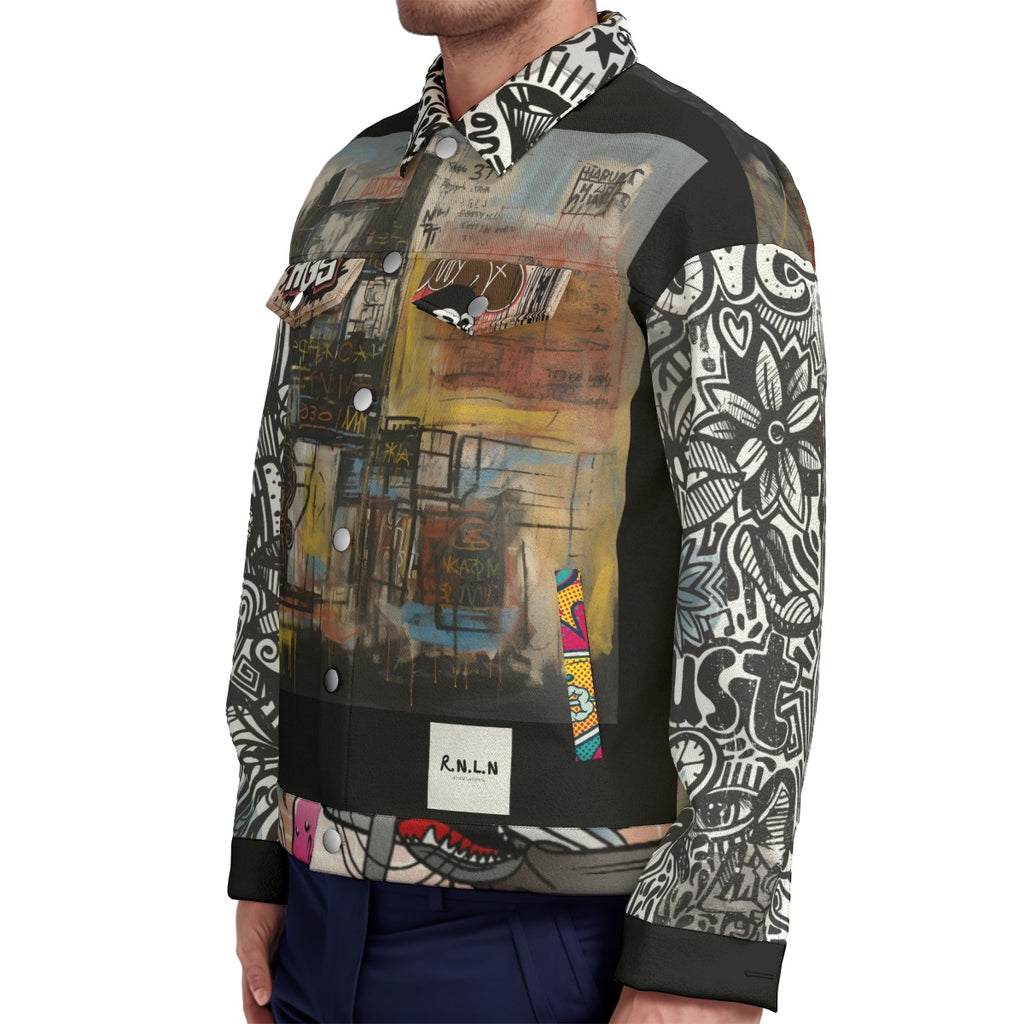 Ryan Lauryn Soulful Art Unisex Lapel Jacket | 245GSM Cotton