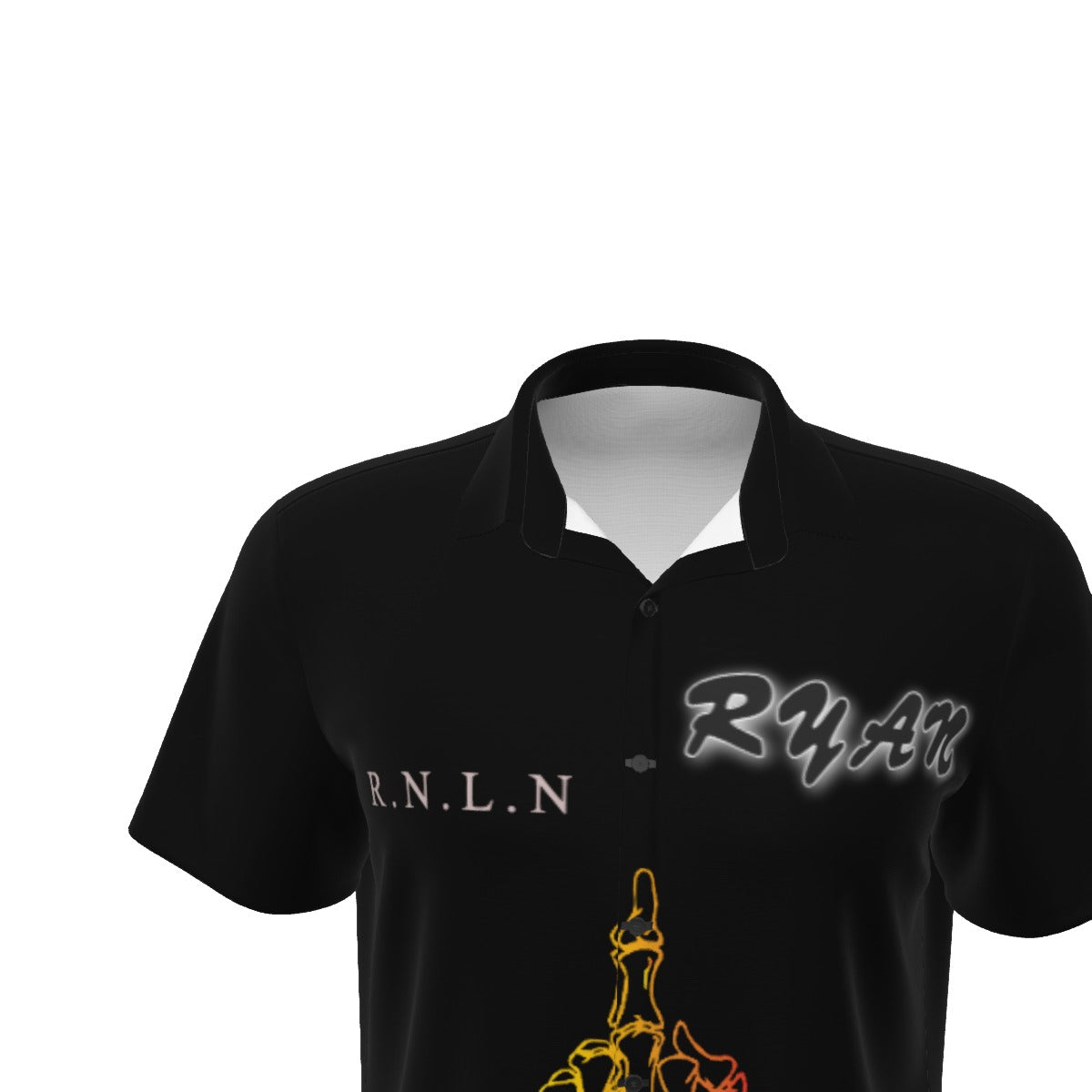 Ryan Lauryn Men's Short Sleeve Button Up Shirt With Shorts Set