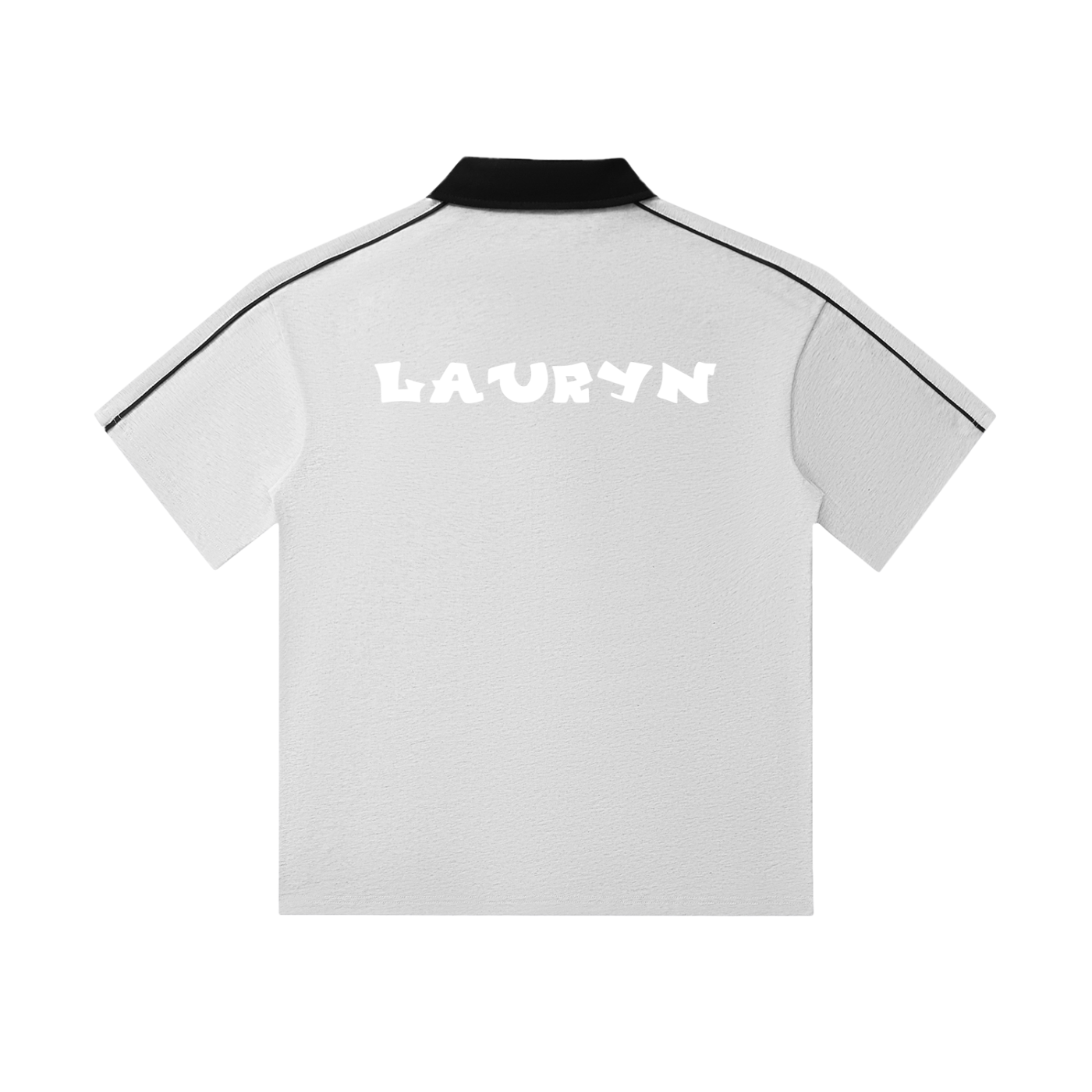 Ryan Lauryn Contrast Collar Short-Sleeve Polo Shirt