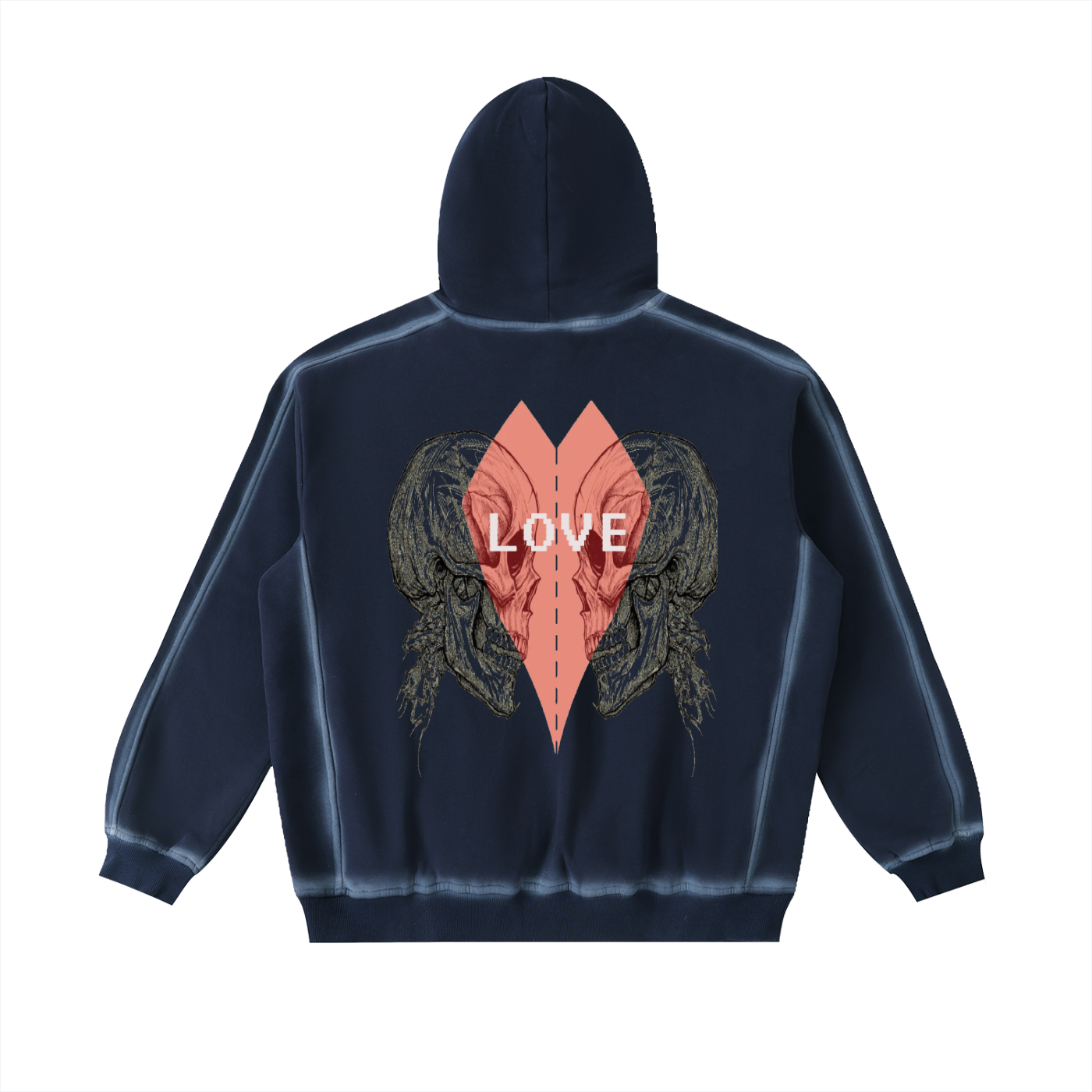 Ryan Lauryn Sunfaded Edge Fleece Hoodie
