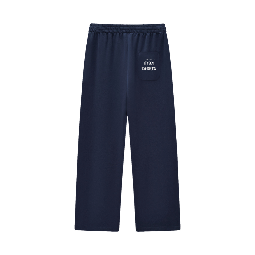 Ryan Lauryn Curved Stripe Straight Sweatpants