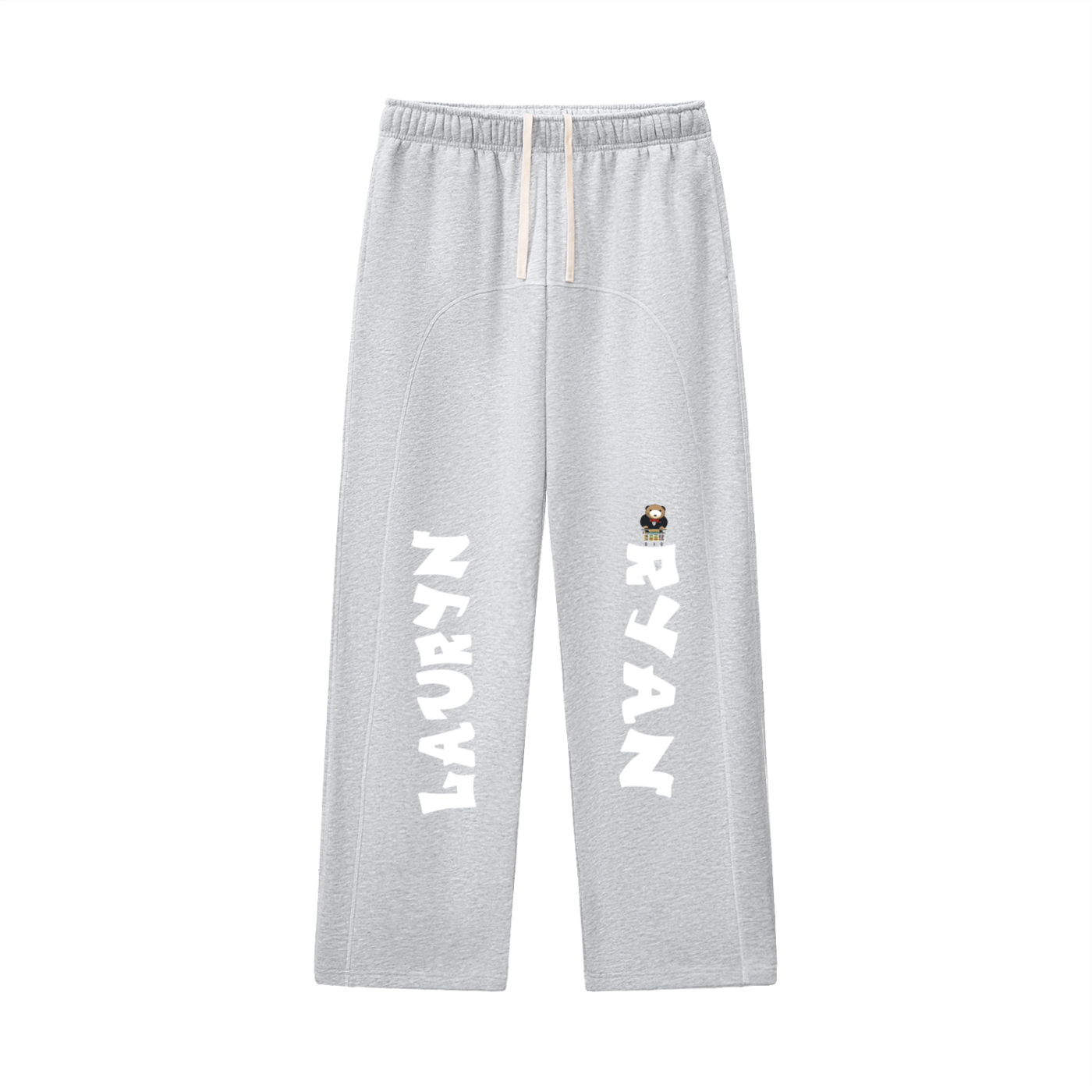 Ryan Lauryn Contrast-Stitched Fleece Sweatpants