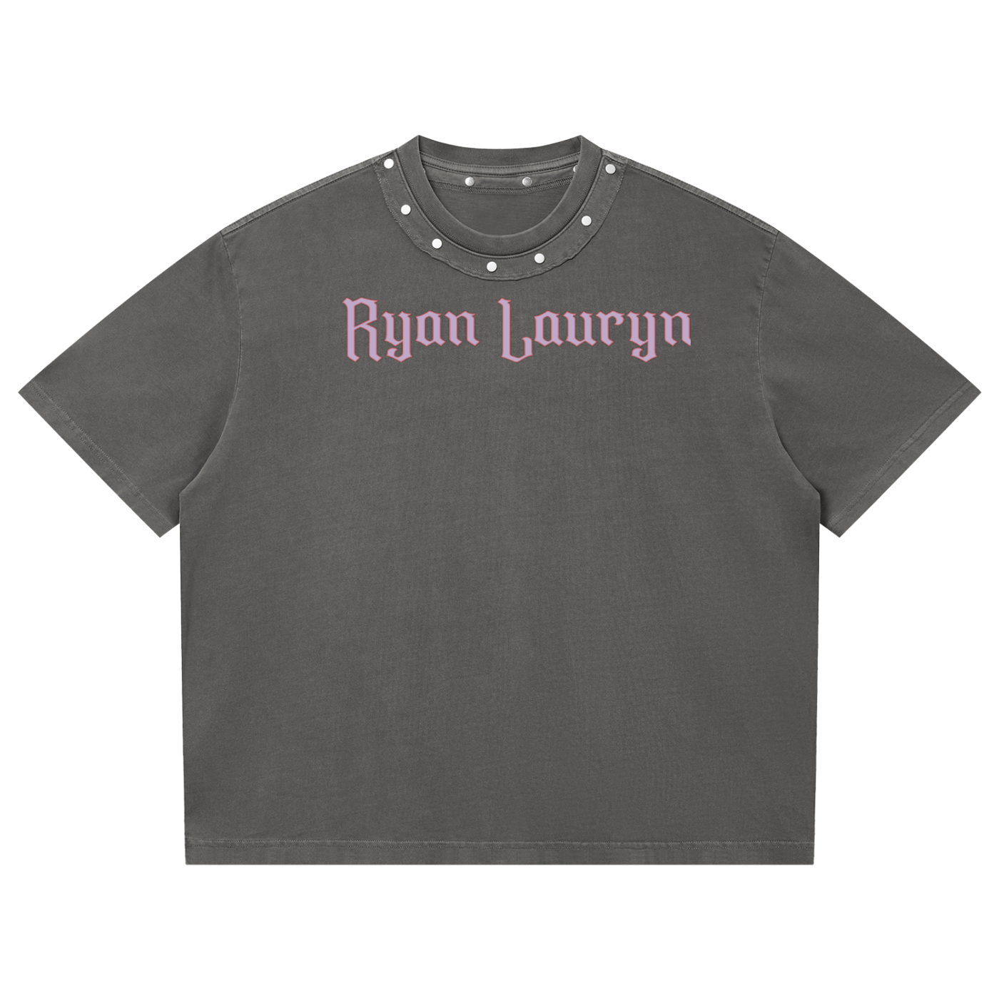 Ryan Lauryn Washed Boxy Studded T-Shirt