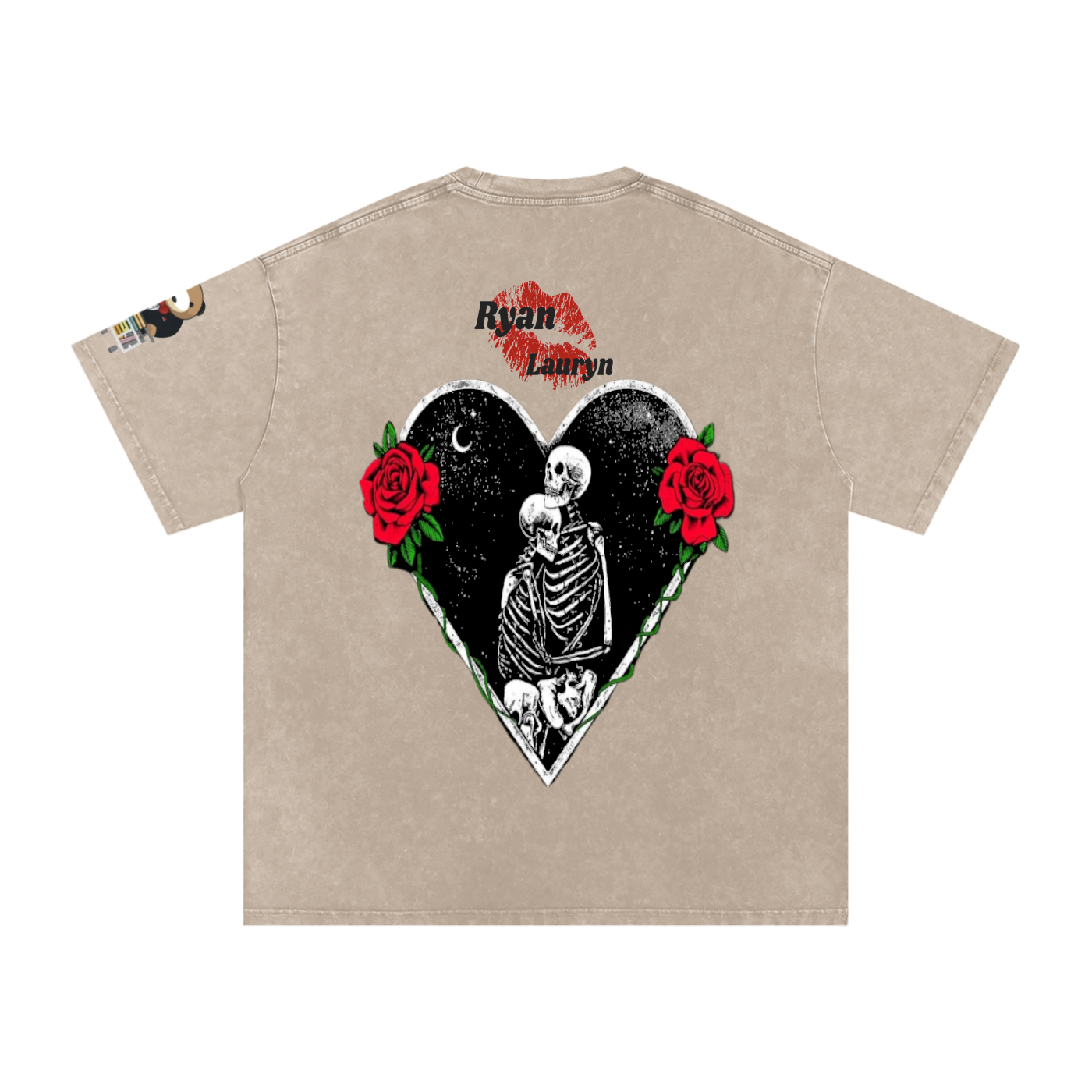 Ryan Lauryn Snow Washed Oversized Cotton T-Shirt