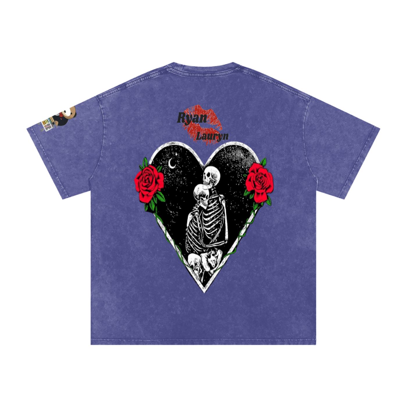 Ryan Lauryn Snow Washed Oversized Cotton T-Shirt