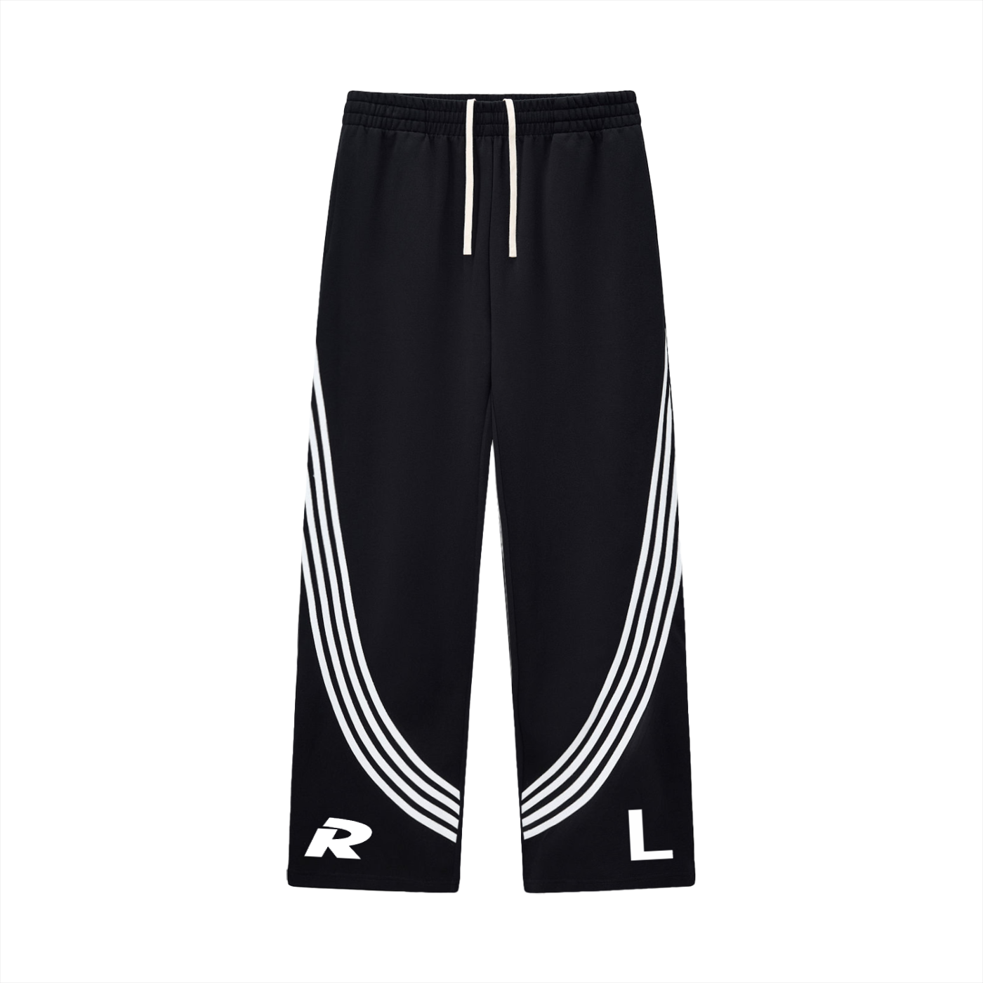 Ryan Lauryn Curved Stripe Straight Sweatpants
