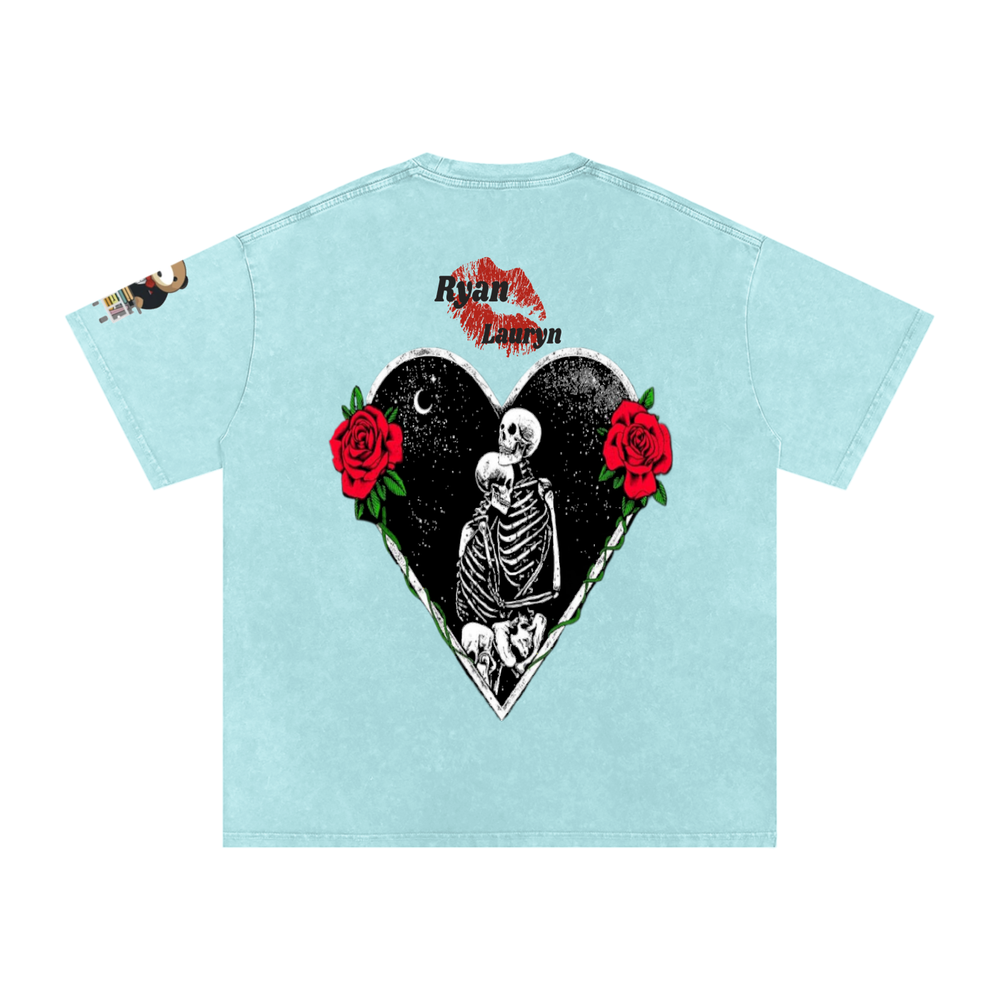 Ryan Lauryn Snow Washed Oversized Cotton T-Shirt