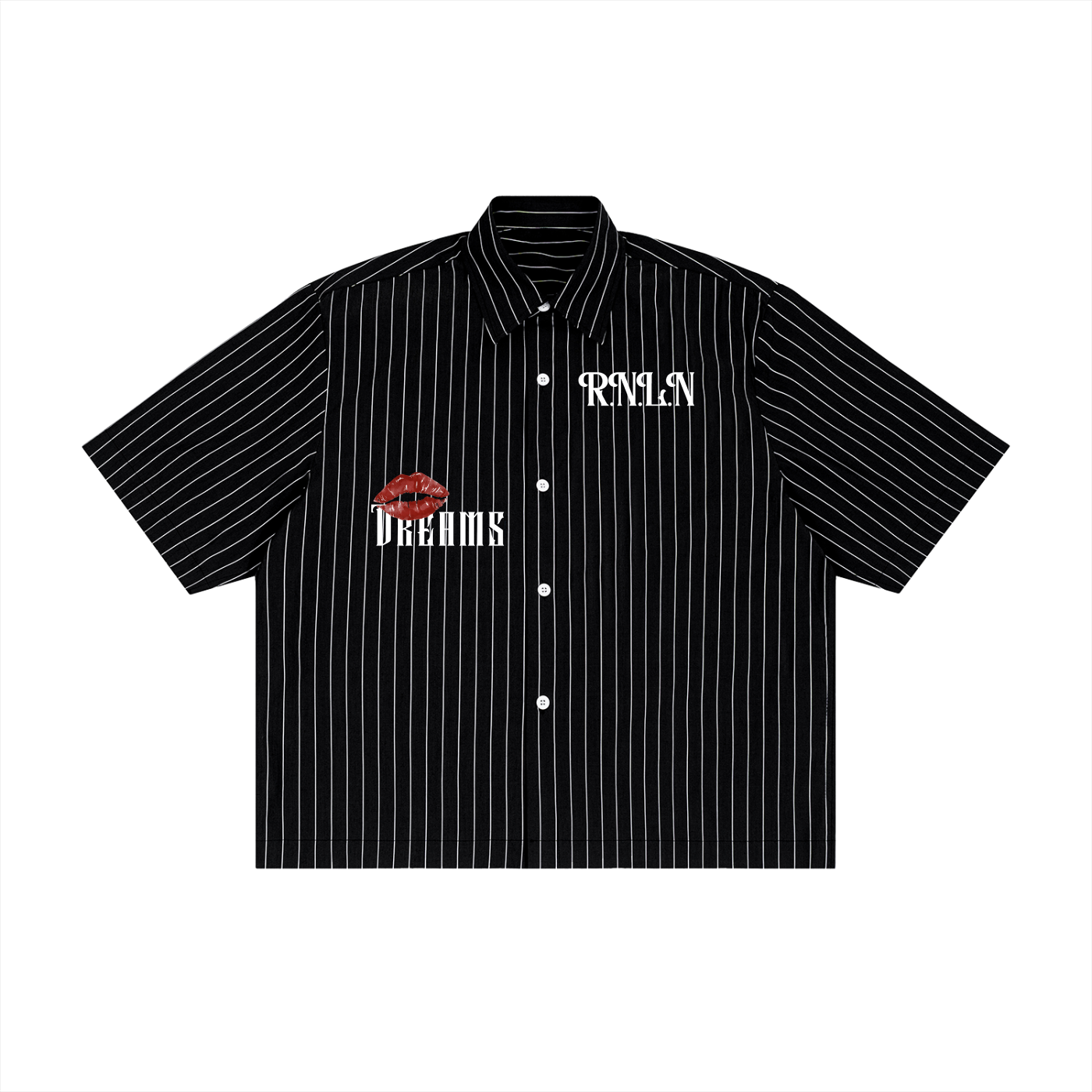 Ryan Lauryn Striped Boxy Button-Up Shirt