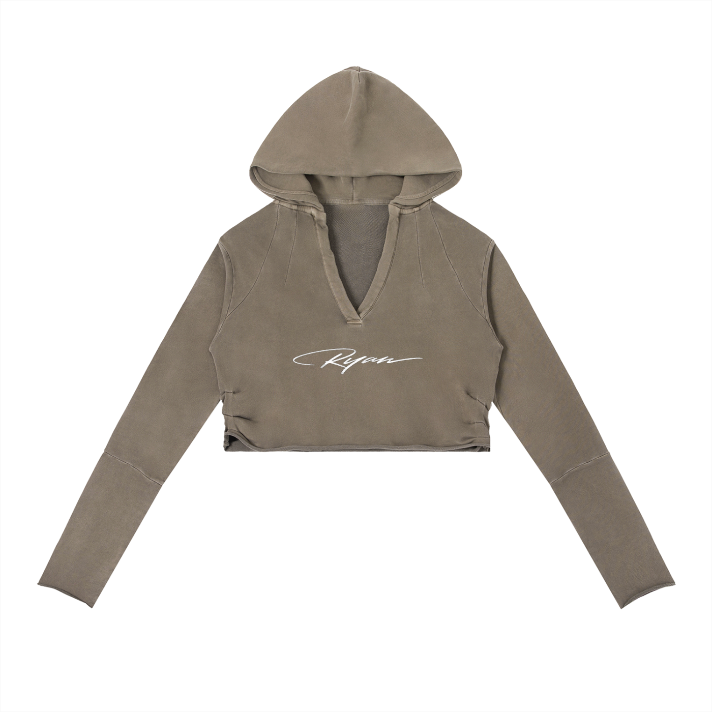 Ryan Lauryn Vintage Washed Raw Edge Hoodie