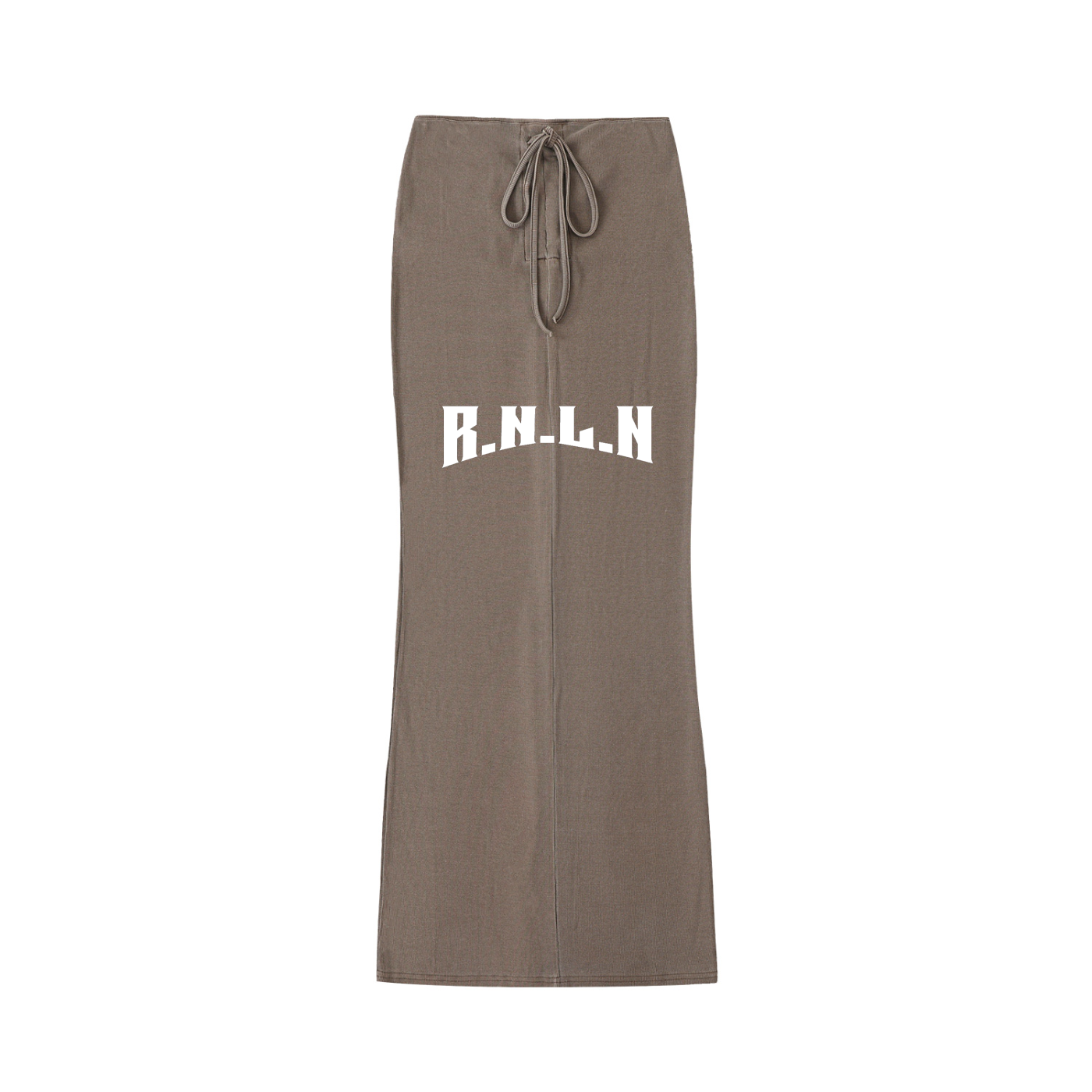 Ryan Lauryn Dyed Washed Drawstring Maxi Skirt