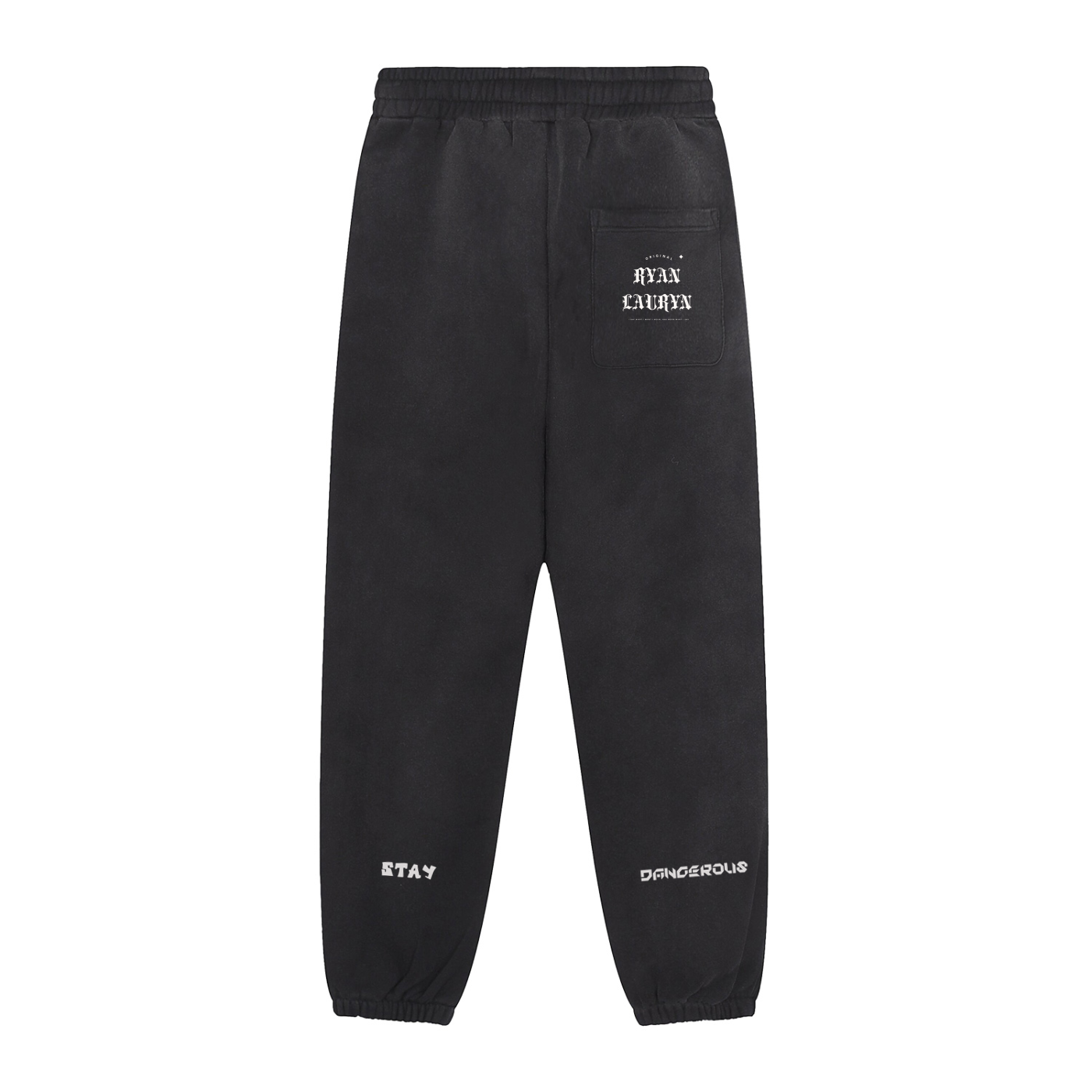 Ryan Lauryn Sun Fade Contrast Tape Fleece Jogged Sweatpants
