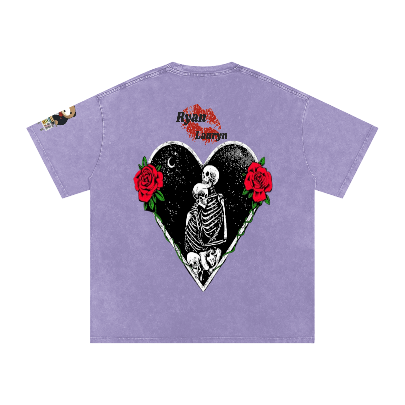 Ryan Lauryn Snow Washed Oversized Cotton T-Shirt