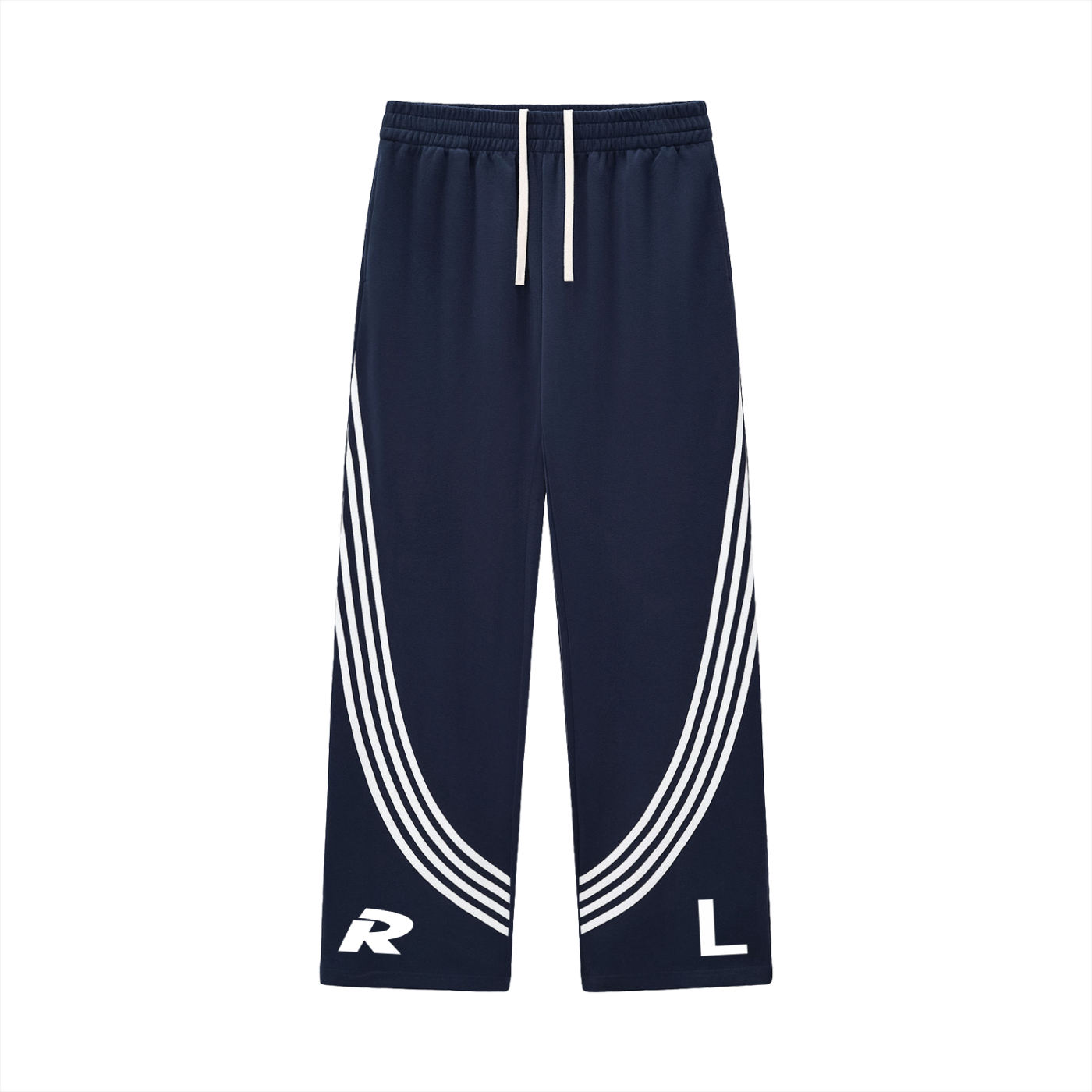 Ryan Lauryn Curved Stripe Straight Sweatpants