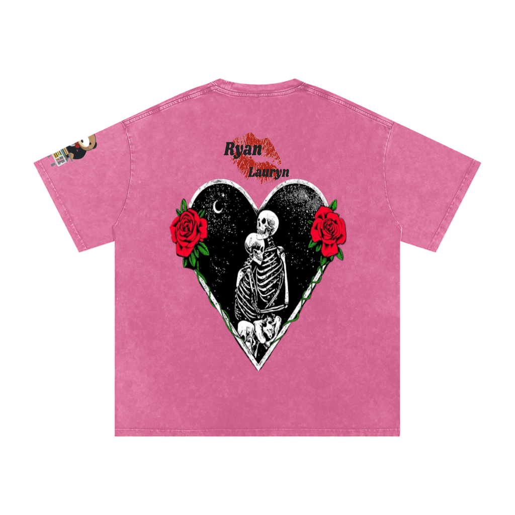 Ryan Lauryn Snow Washed Oversized Cotton T-Shirt