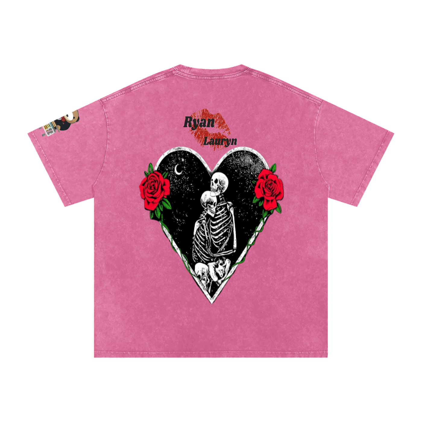 Ryan Lauryn Snow Washed Oversized Cotton T-Shirt