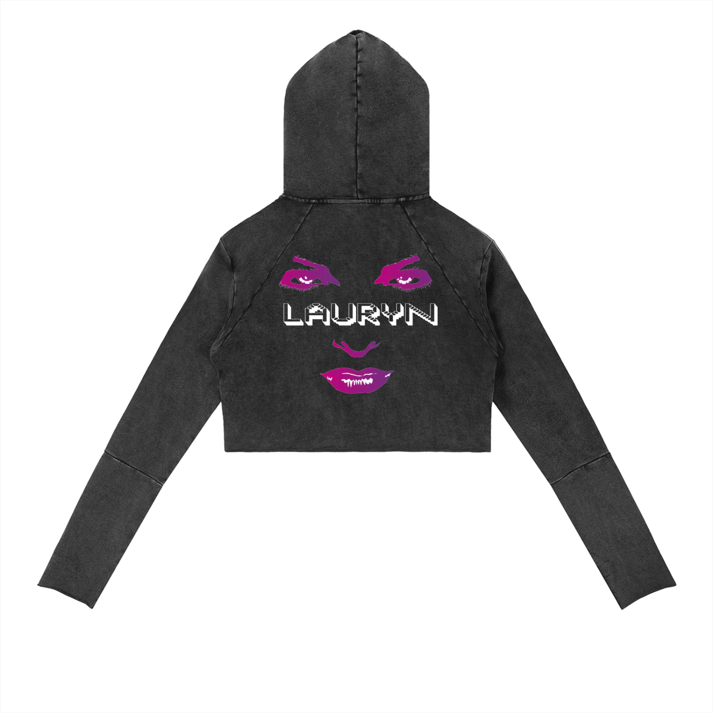 Ryan Lauryn Vintage Washed Raw Edge Hoodie