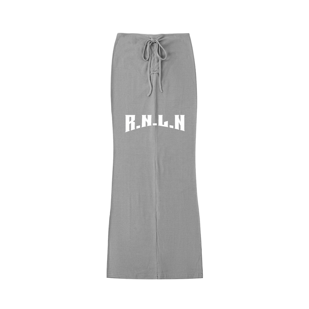 Ryan Lauryn Dyed Washed Drawstring Maxi Skirt