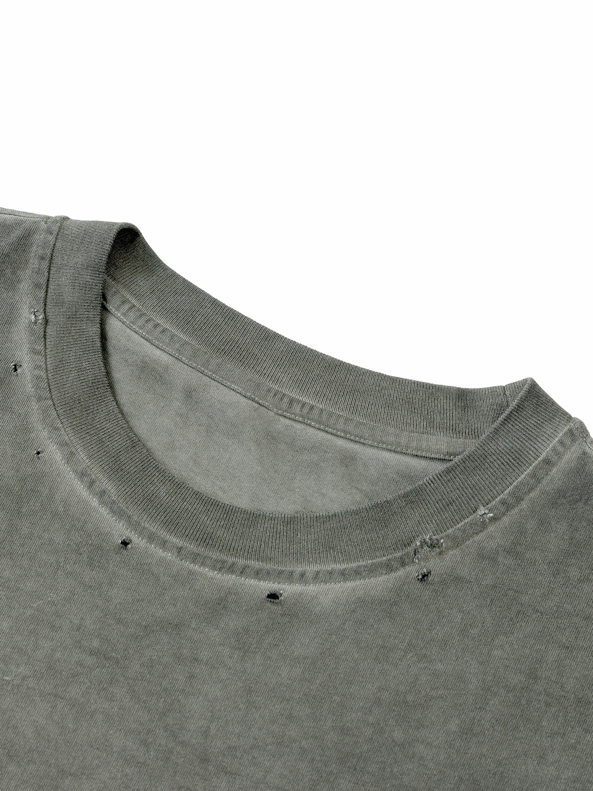 Ryan Lauryn Distressed Grommet Eyelet Tank Top