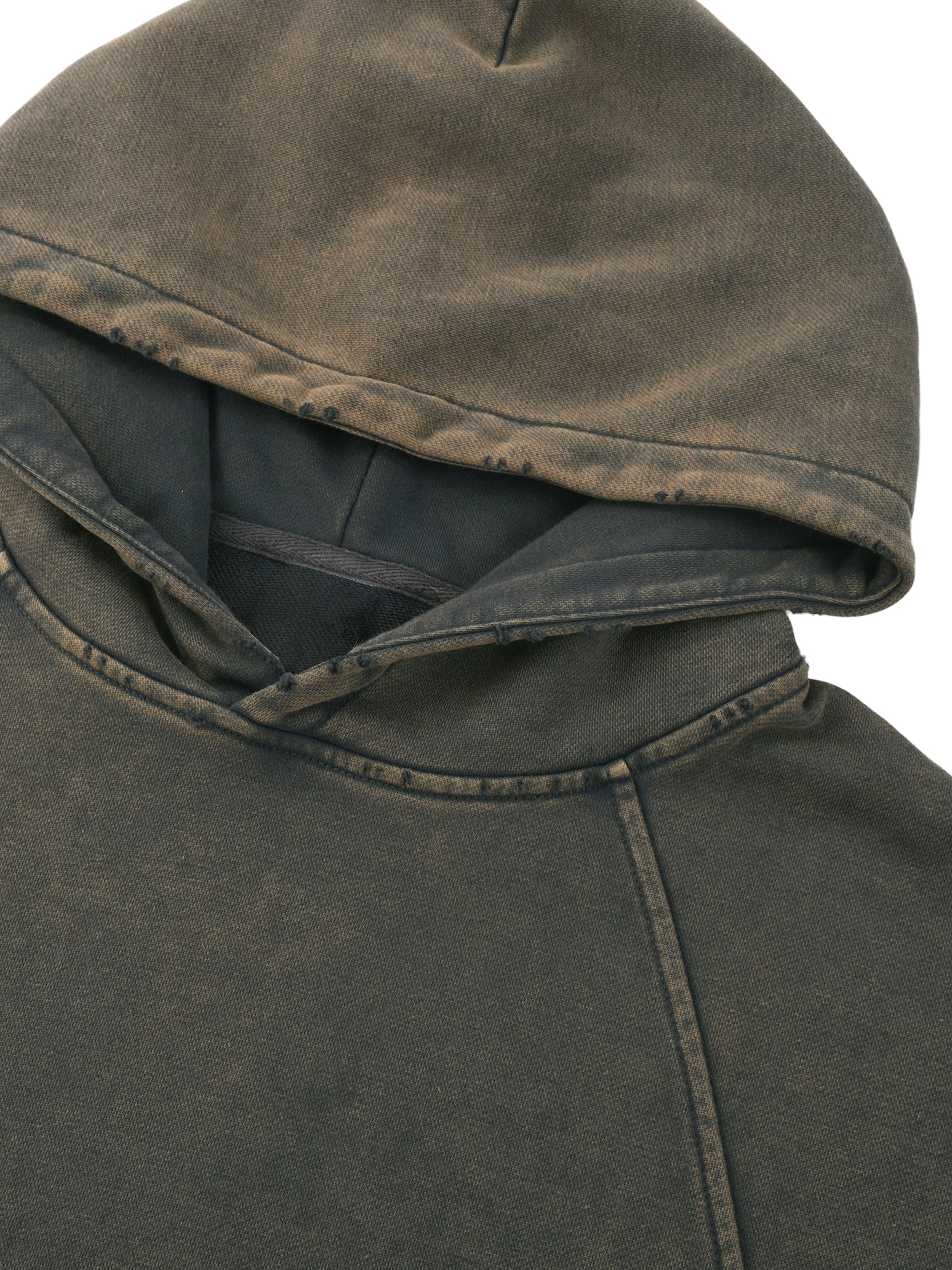 Ryan Lauryn Vintage Washed Frayed-Hem Hoodie