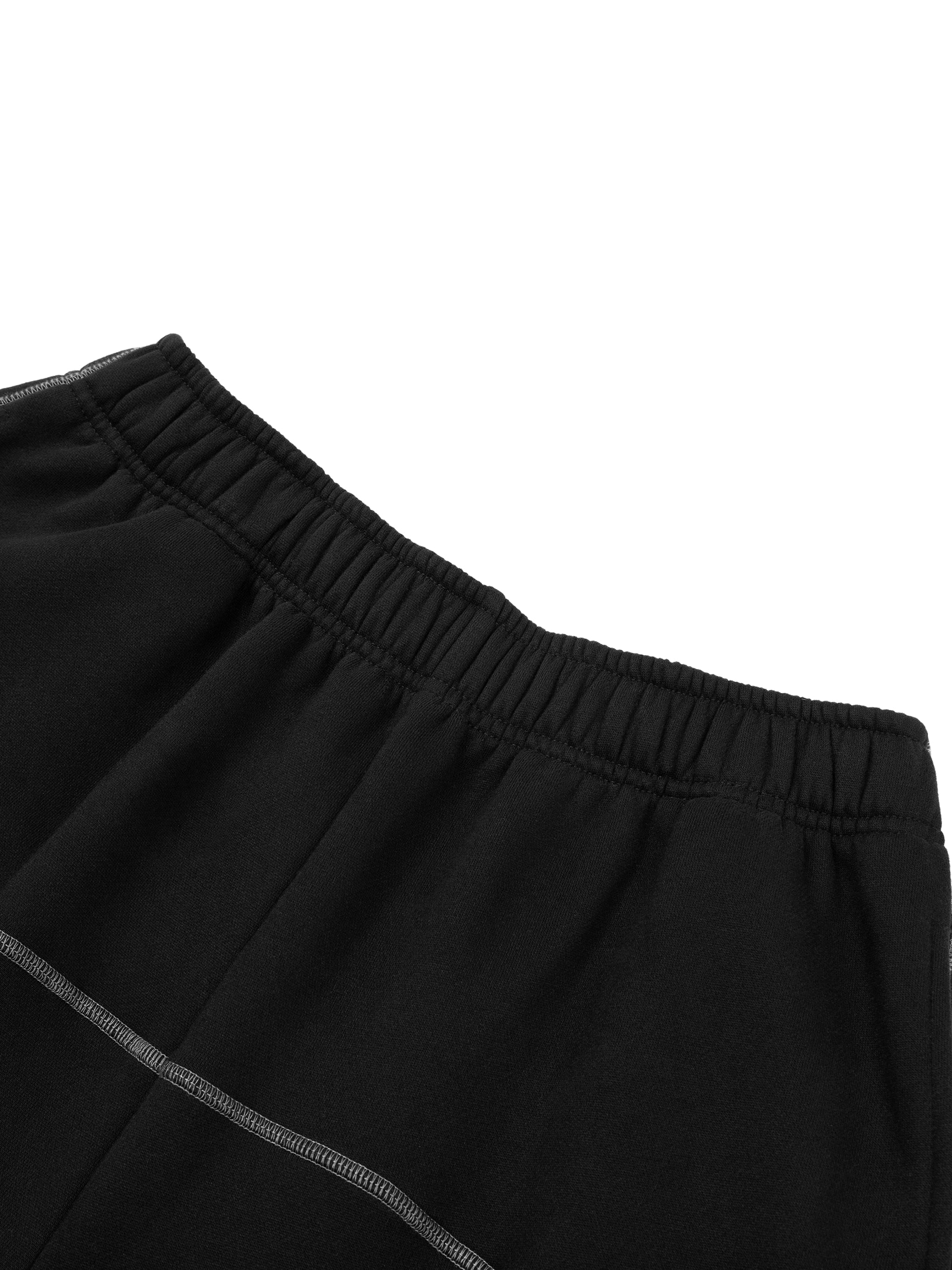 Ryan Lauryn Contrast-Stitched Fleece Sweatpants