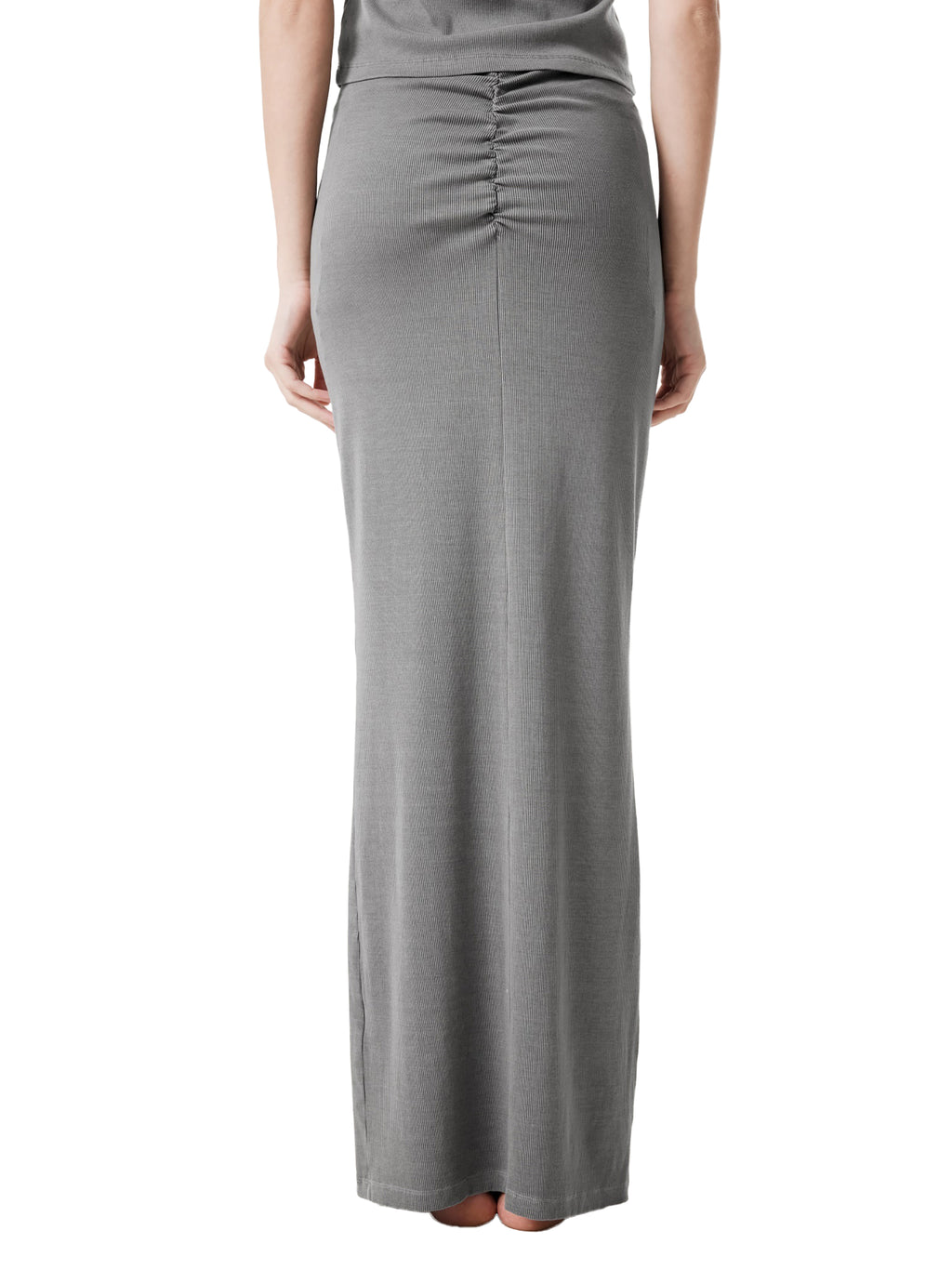 Ryan Lauryn Dyed Washed Drawstring Maxi Skirt