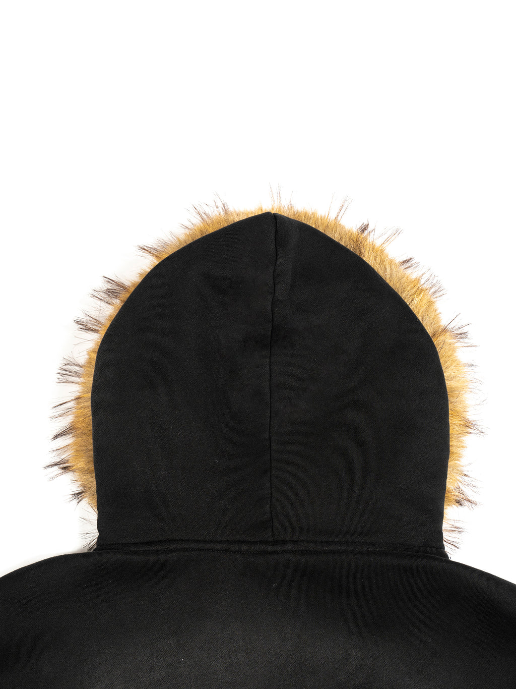 Ryan Lauryn Sun Fade Boxy Detachable Fur Jacket