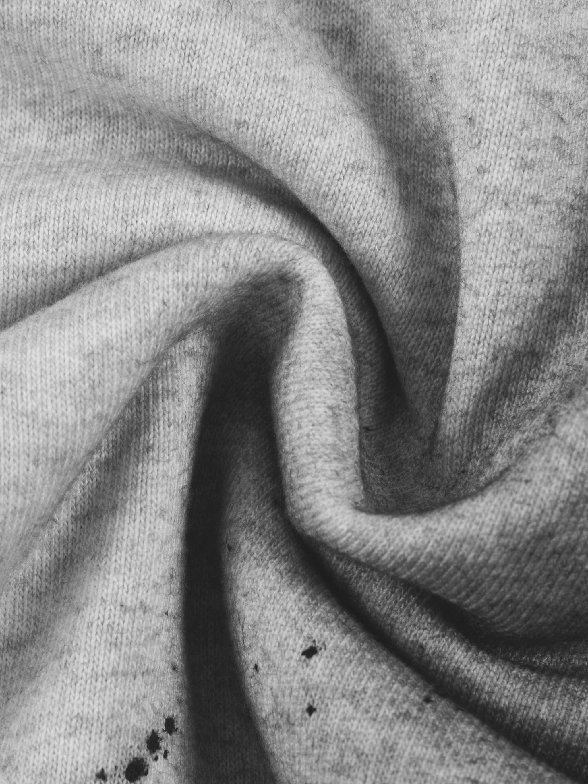 Ryan Lauryn Sun Fade Frayed Raw Edge Fleece Zip Hoodie