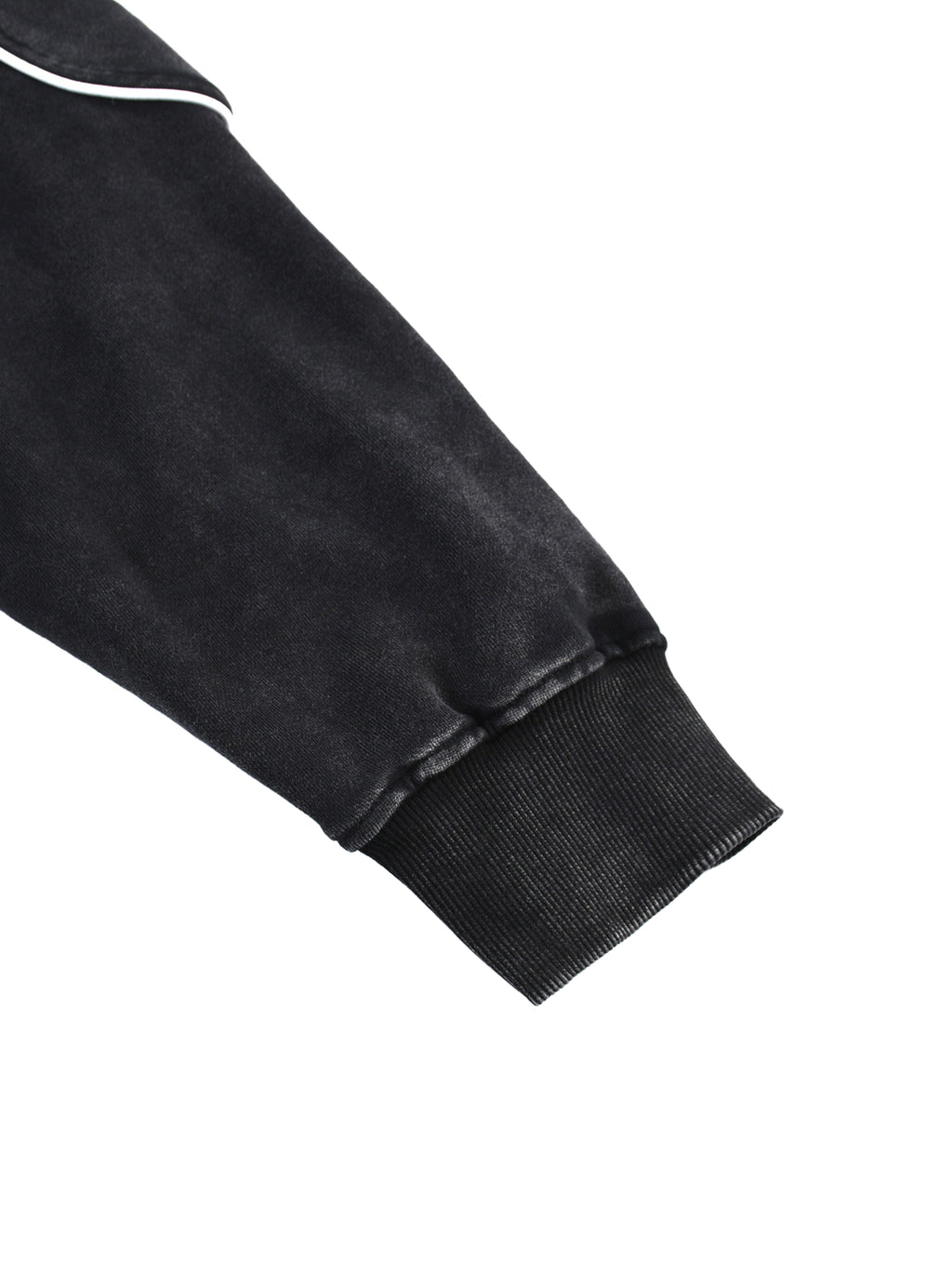 Ryan Lauryn Mineral Wash Piping Raw Hem Sweatshirt