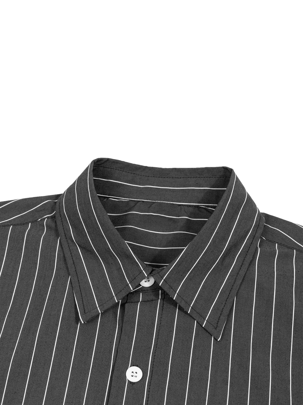 Ryan Lauryn Striped Boxy Button-Up Shirt