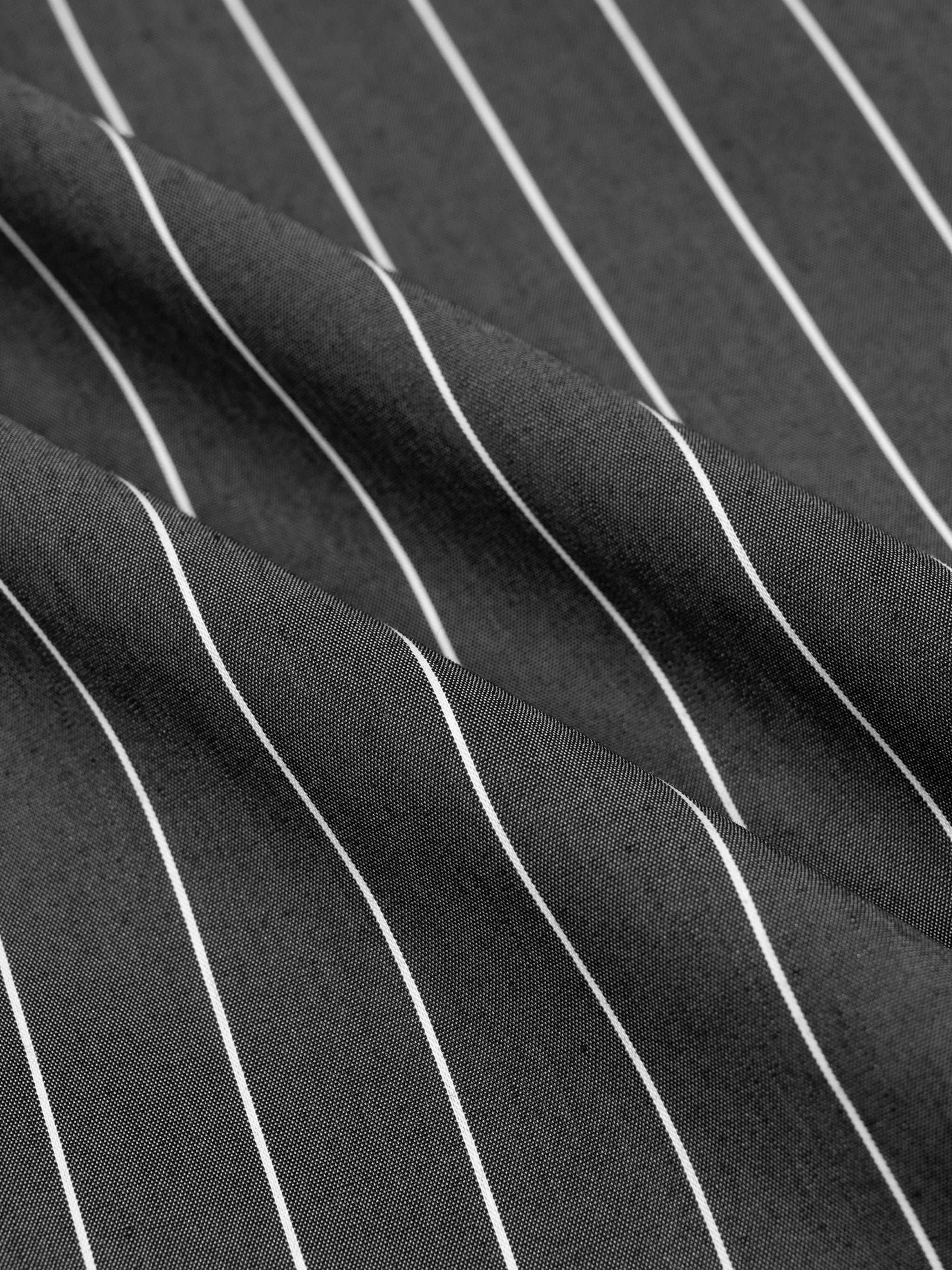 Ryan Lauryn Striped Boxy Button-Up Shirt